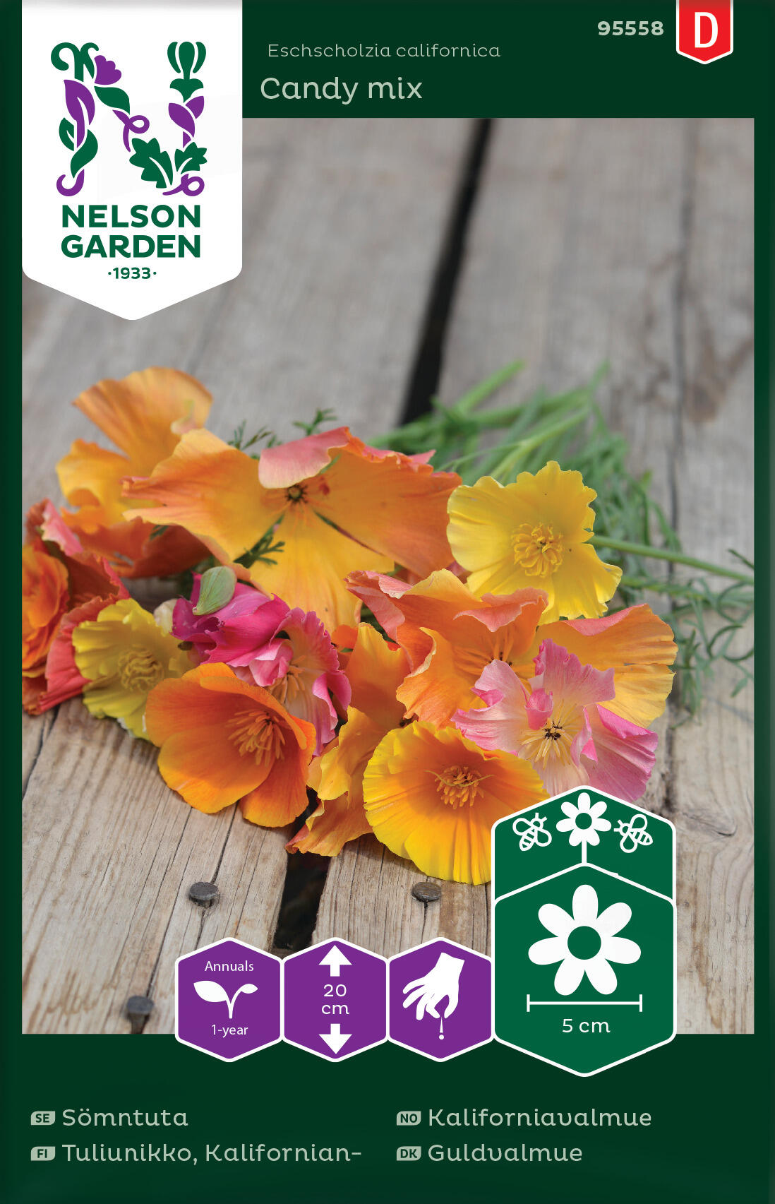 Kalifornien vallmo Godisblandning